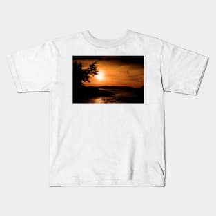 Sunset Long Beach Tofino Vancouver Island Canada Kids T-Shirt